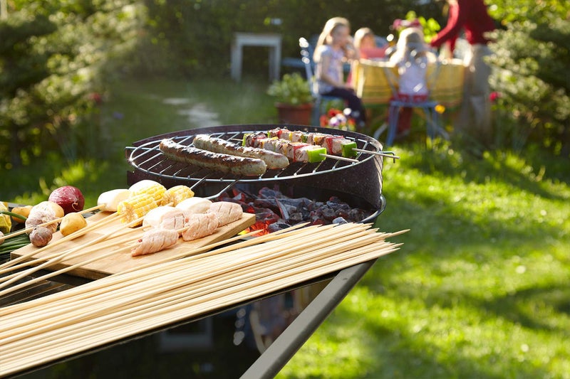 NadaKin 60 PCS Bamboo Marshmallow Roasting Sticks, SMores Skewers for Fire Pit, Extra Long 30 Inch Heavy Duty 5mm Thick Wooden SMores Sticks for Open Fire Pits Roaster Barbecue Hot Dog Camping Kebab Sausage - Image 5